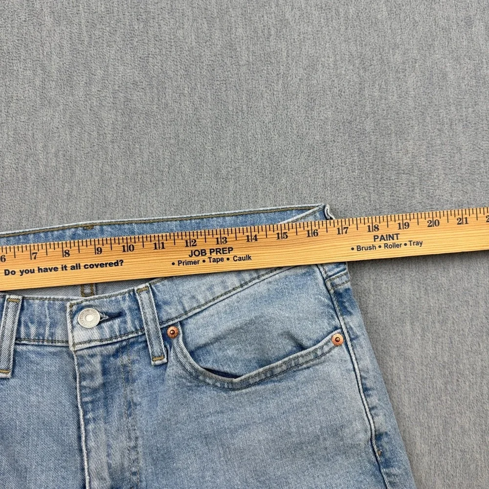 Levis 514 Jeans Men 33x32 Blue Denim Straight Leg Medium Wash Stretch Zip Pocket